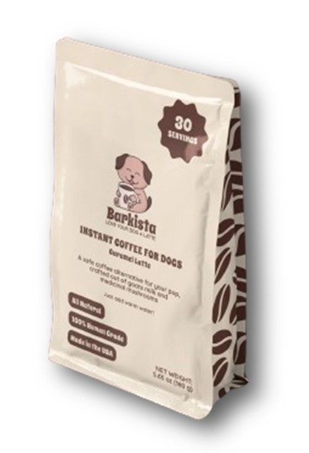 1ea 5.63oz Barkista Caramel Latte Instant Dog Coffee - Health/First Aid